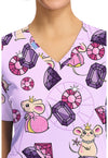 PRINCESS MOUSE - Women's Print V-Neck Top (View 2)