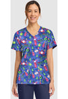SANTA CLAWS - Women's Print V-Neck Top