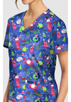 SANTA CLAWS - Women's Print V-Neck Top (View 2)