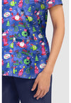 SANTA CLAWS - Women's Print V-Neck Top (View 4)