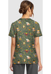 SWEATER WEATHER - Women's Print V-Neck Top (Back)