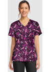 UNTAMED CARE - Women's Print V-Neck Top