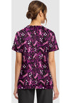 UNTAMED CARE - Women's Print V-Neck Top (Back)