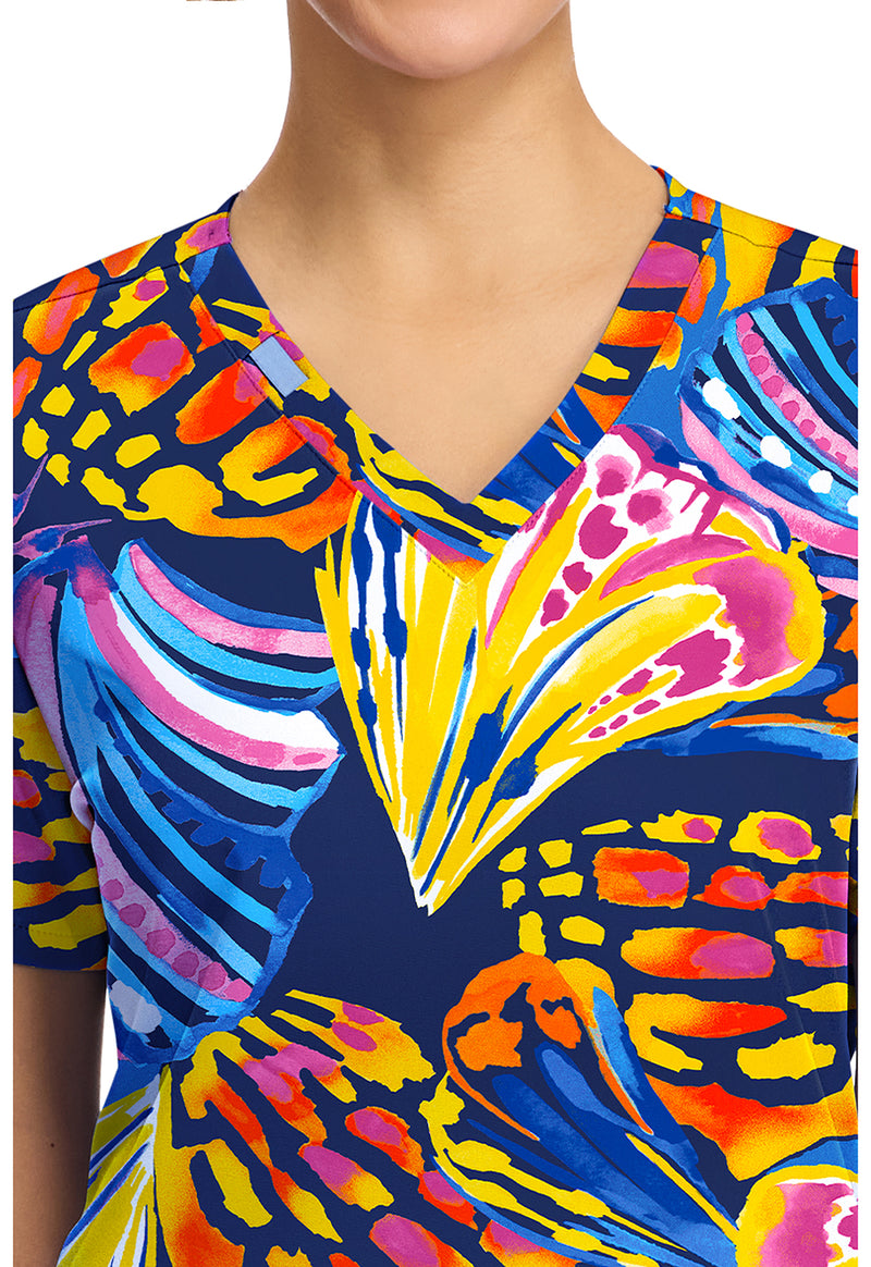 WINGING IT - Women's Print V-Neck Top (View 2)