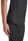 Black - Women's V-Neck Scrub Top (View 3)