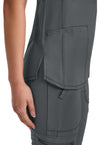 Pewter - Women's V-Neck Scrub Top (View 3)