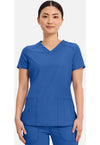 Royal - Cherokee IN Infinity Women Scrub Top - Front View