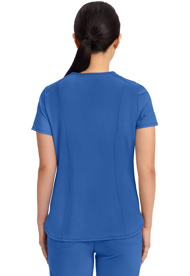 Royal - Cherokee IN Infinity Women Scrub Top - Back View