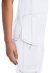 White - Women's V-Neck Scrub Top (View 3)