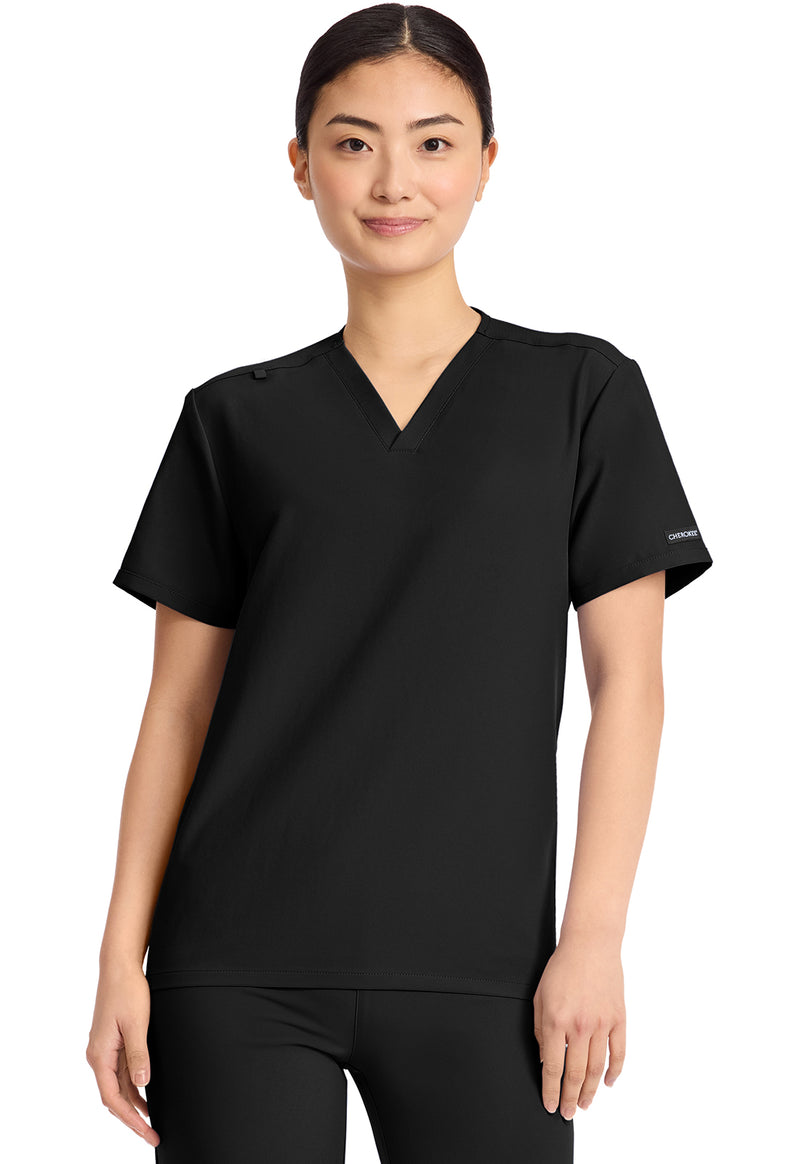 Black - V-Neck No Pocket Top