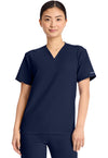 Navy - V-Neck No Pocket Top