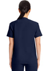 Navy - V-Neck No Pocket Top (Back)