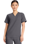 Pewter - V-Neck No Pocket Top
