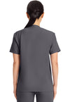 Pewter - V-Neck No Pocket Top (Back)
