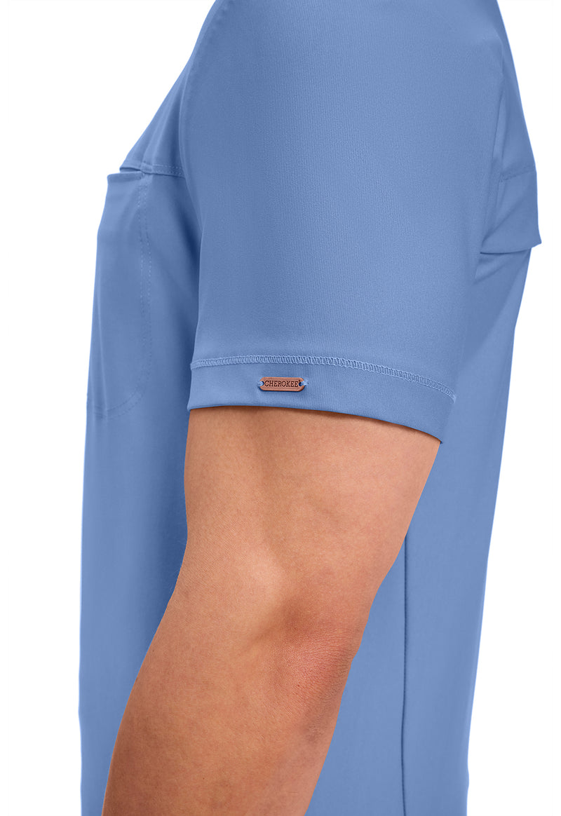 Ciel Blue - Men's Tuckable V-Neck Top (View 3)