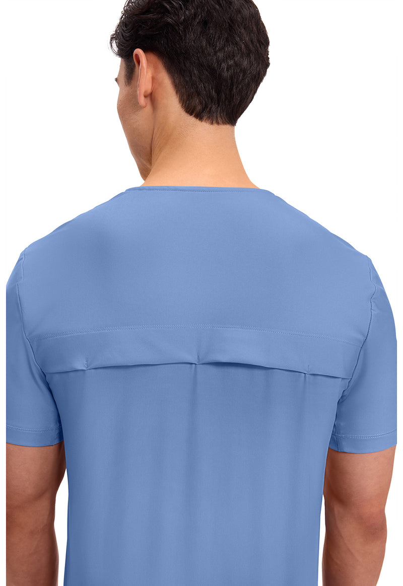 Ciel Blue - Men's Tuckable V-Neck Top (View 4)