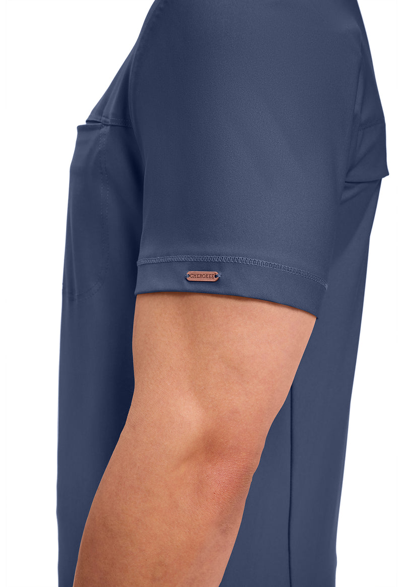 Navy - Men's Tuckable V-Neck Top (View 3)