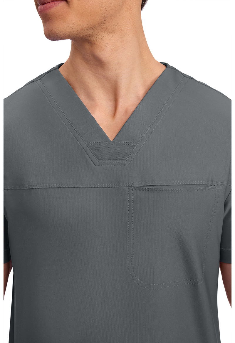 Pewter - Men's Tuckable V-Neck Top (View 2)