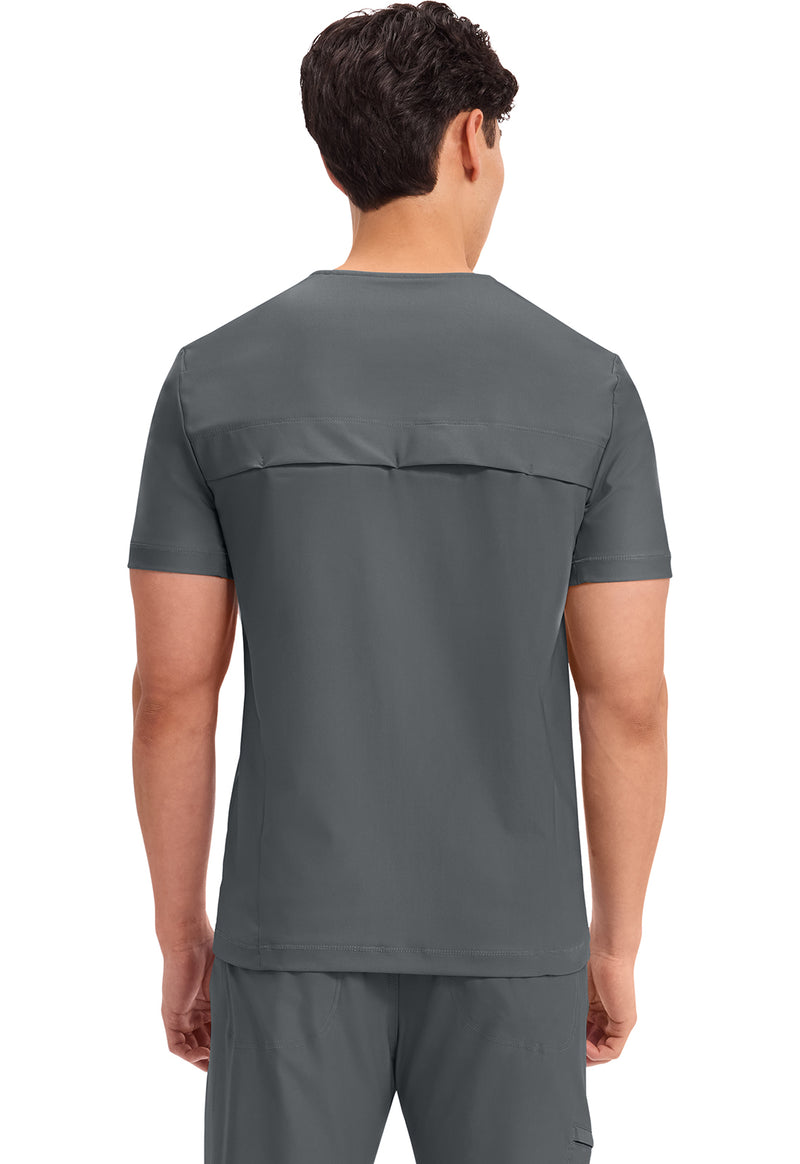 Pewter - Men's Tuckable V-Neck Top (Back)