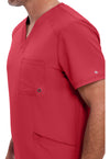 red - Men's V-Neck Top (View 2)