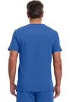 Royal - Cherokee IN Infinity Men Scrub Top - Back View