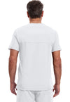 White - Cherokee IN Infinity Men Scrub Top - Back View