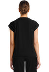 Black - Cherokee Achieve Women Scrub Top - Back View