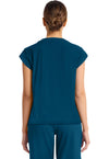 Caribbean Blue - Cherokee Achieve Women Scrub Top - Back View