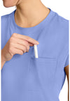 Ciel - Women's 1-Pocket Crew Neck Scrub Top (View 3)