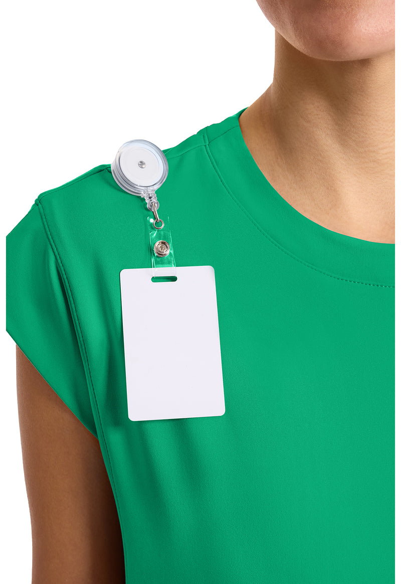 Green Apple - Women's 1-Pocket Crew Neck Scrub Top (View 2)