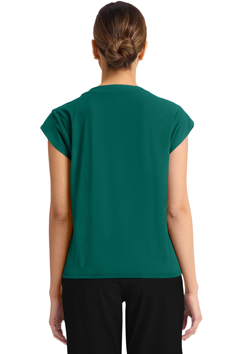 HUNTER - Cherokee Achieve Women Scrub Top - Back View
