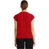 red - Women's 1-Pocket Crew Neck Top