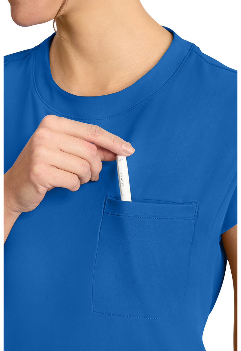 royal - Women's 1-Pocket Crew Neck Top (View 3)