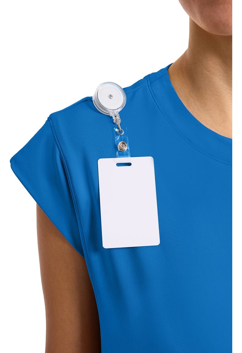 true blue - Women's 1-Pocket Crew Neck Top (View 2)