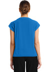 True blue - Cherokee Achieve Women Scrub Top - Back View