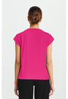 Tropical Hibiscus - Cherokee Achieve Women Scrub Top - Back View