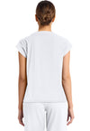 WHITE - Cherokee Achieve Women Scrub Top - Back View