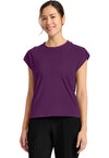 Wild Mulberry - Cherokee Achieve Women Scrub Top - Front View