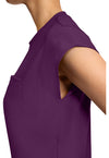 Wild Mulberry - Women's 1-Pocket Crew Neck Scrub Top (View 4)