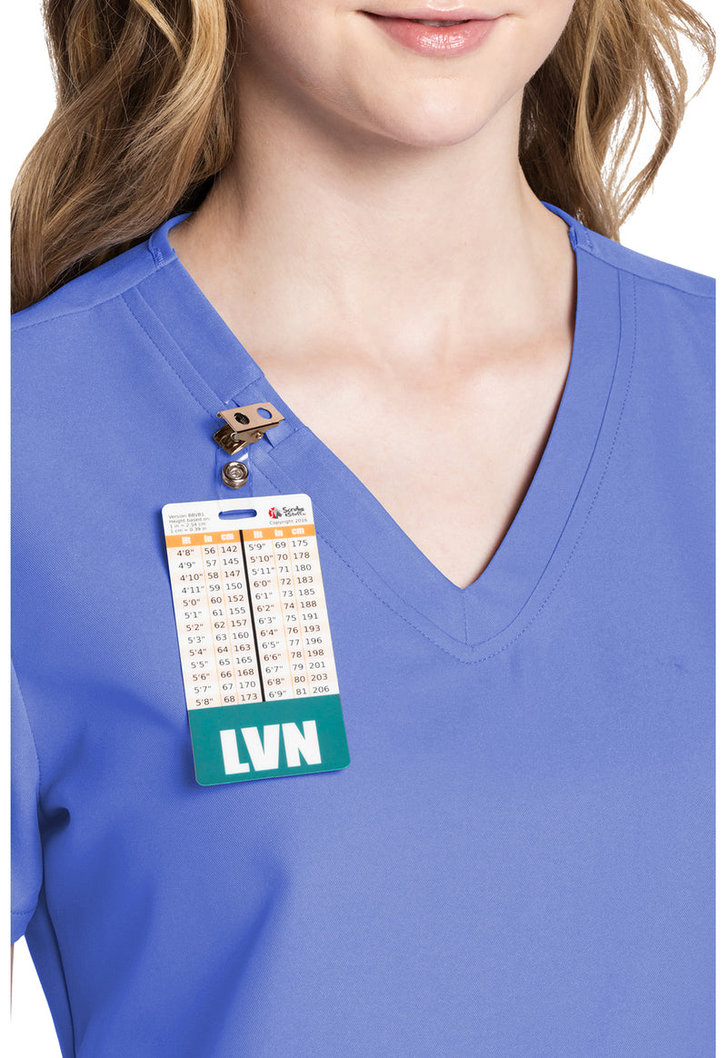 Ciel Blue - Women's V-Neck Scrub Top (View 2)