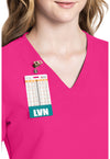 Electric Pink - Women's V-Neck Scrub Top (View 2)