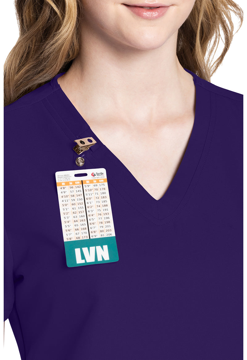 Grape - Women's V-Neck Scrub Top (View 2)