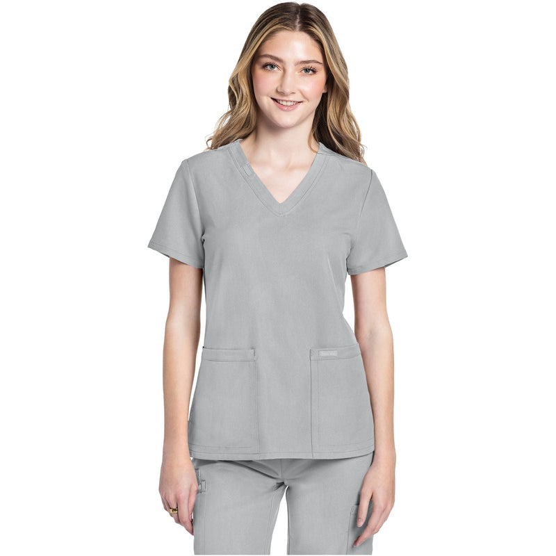 grey - V-Neck Top