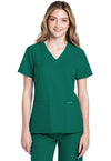 Hunter Green - Cherokee WW Originals Ultra Women Scrub Top - Front View