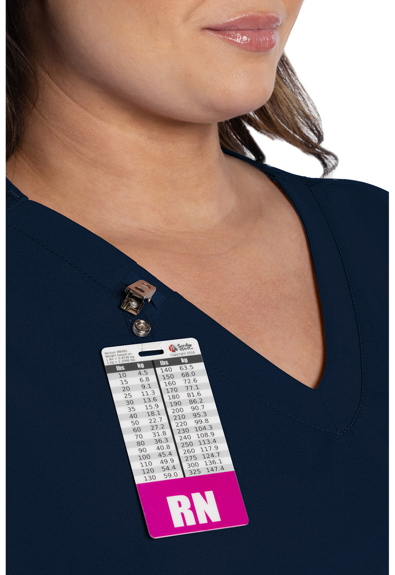 Navy - Women's V-Neck Scrub Top (View 2)