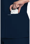 Navy - Women's V-Neck Scrub Top (View 3)