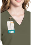 Olive - Women's V-Neck Scrub Top (View 2)