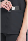 Pewter - Women's V-Neck Scrub Top (View 3)