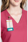 Rapture Rose - Women's V-Neck Scrub Top (View 2)