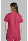Rapture Rose - Cherokee WW Originals Ultra Women Scrub Top - Back View